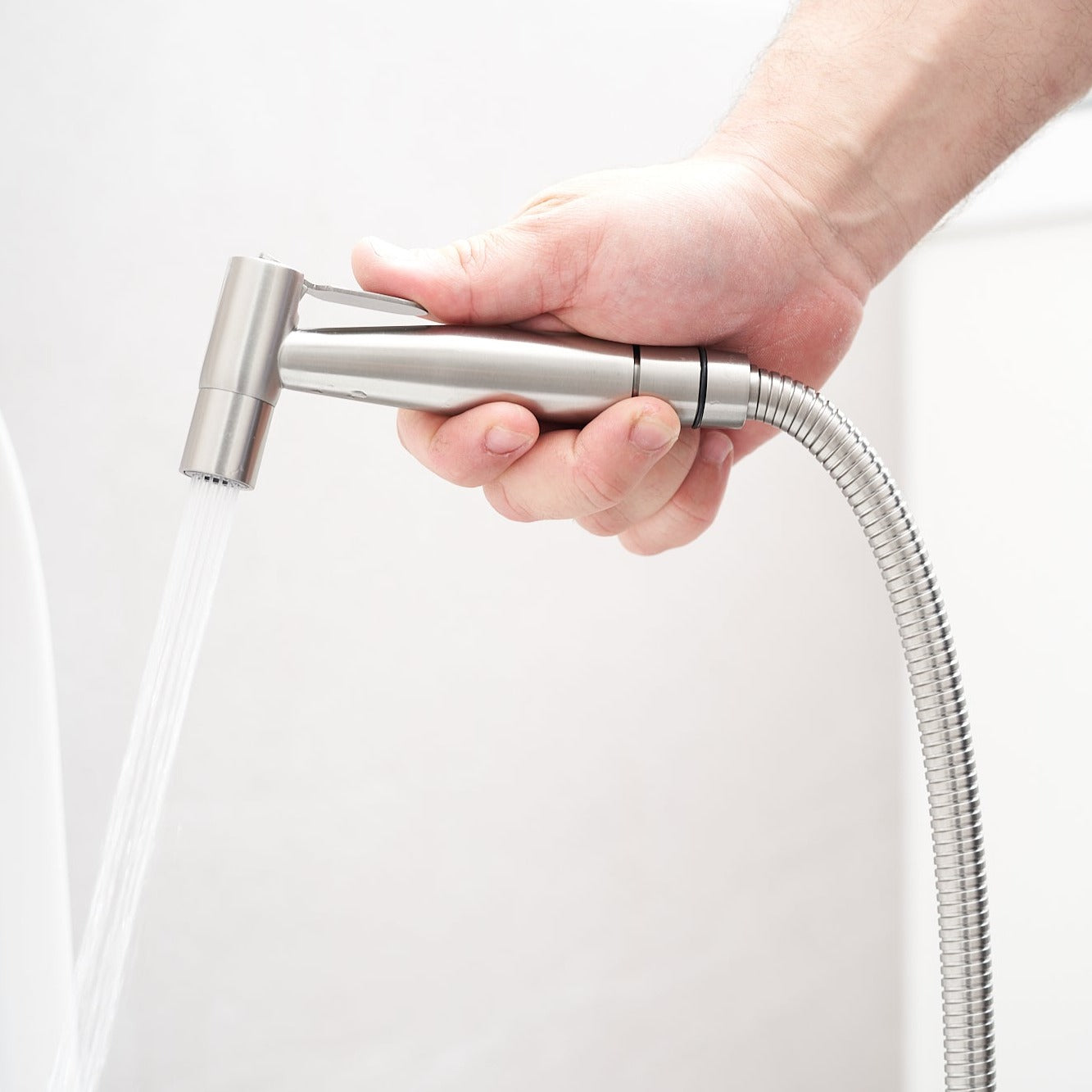 Brushed Nickel Bidet